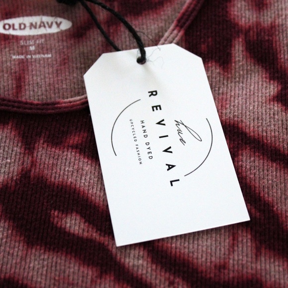 Handmade tie dye ribbed knit tank top by Hue Revival - Picture 6 of 11